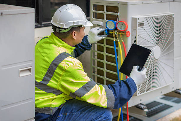 Professional Air Duct Cleaning technician working in Waynetown, IN